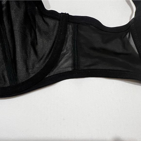 Wacoal Sheer/Semi-Sheer Black lace Bra 32DDD - Picture 5 of 5